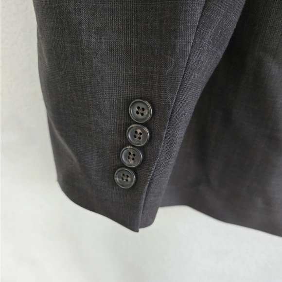 Lauren Ralph Lauren Sports Coat Men 44R Gray 100% Wool 2button Pinstripe Career - Picture 12 of 12